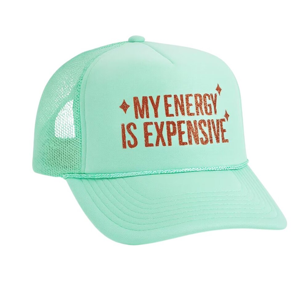 Glitter Trucker Hat – Coquette Aesthetic Showgirl Cap, Sparkly Country Concert G